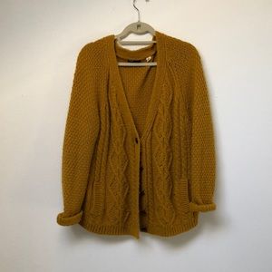 Urban Outfitters Goldenrod Cardigan
